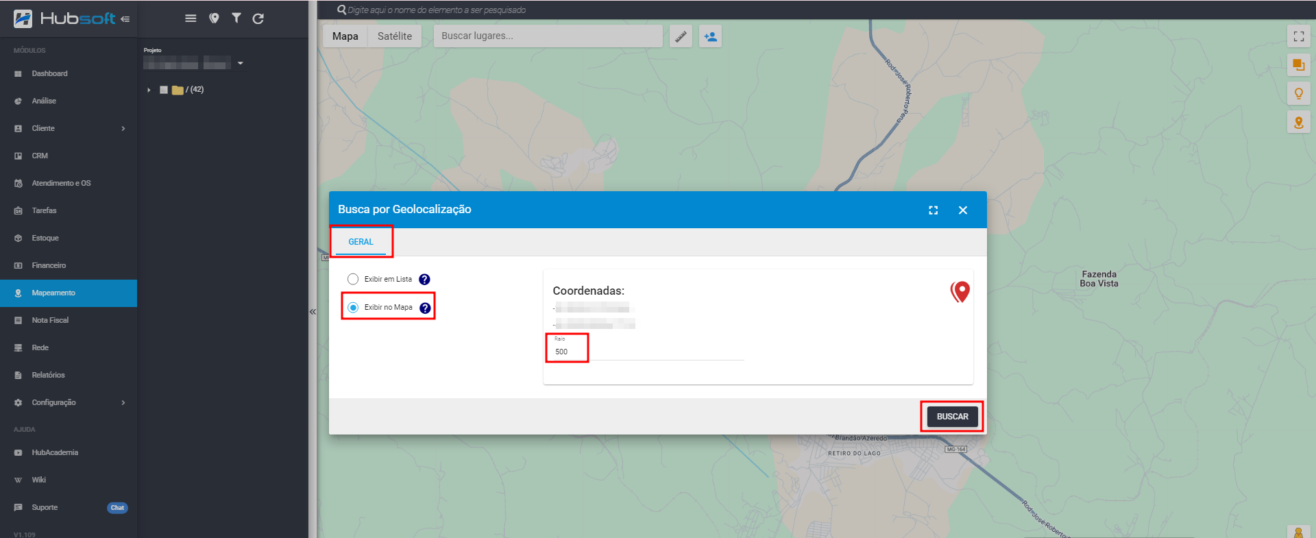 imagem_que_mostra_como_buscar_por_geolocalizacao_aba_geral_exibir_no_mapa_raio_buscar_projeto_mapeamento_projetos