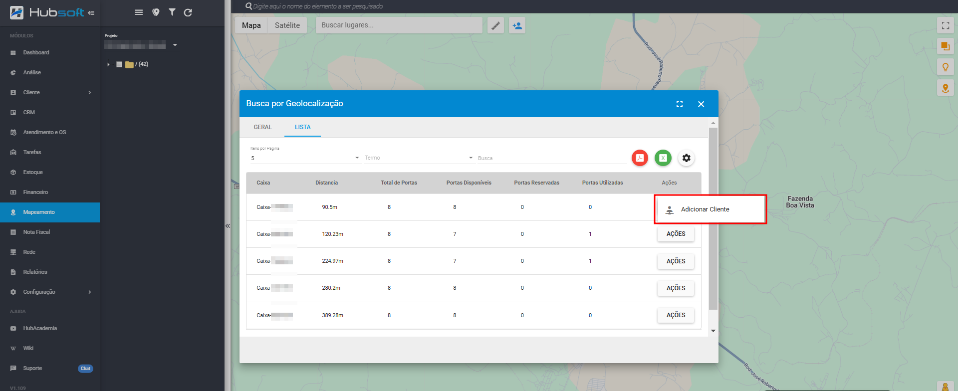 imagem_que_mostra_busca_por_geolocalizacao_aba_lista_clicando_acoes_adicionar_cliente_a_porta_projeto_mapeamento_projetos