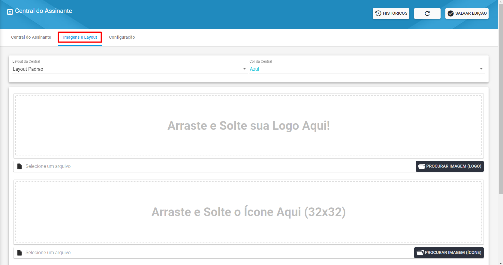 imagem_mostra_a_tela_configuracao_geral_central_do_assinante_imagens_e_layout