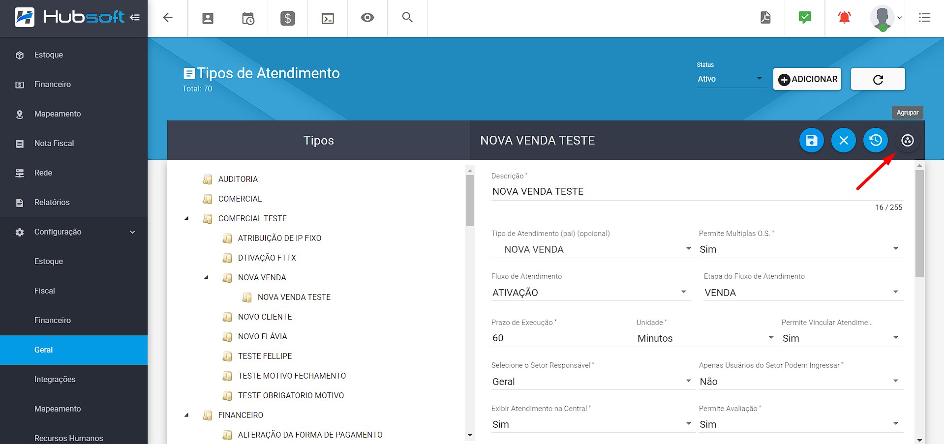 imagem_que_mostra_menu_configuracao_geral_tipo_de_atendimento_opcao_agrupar