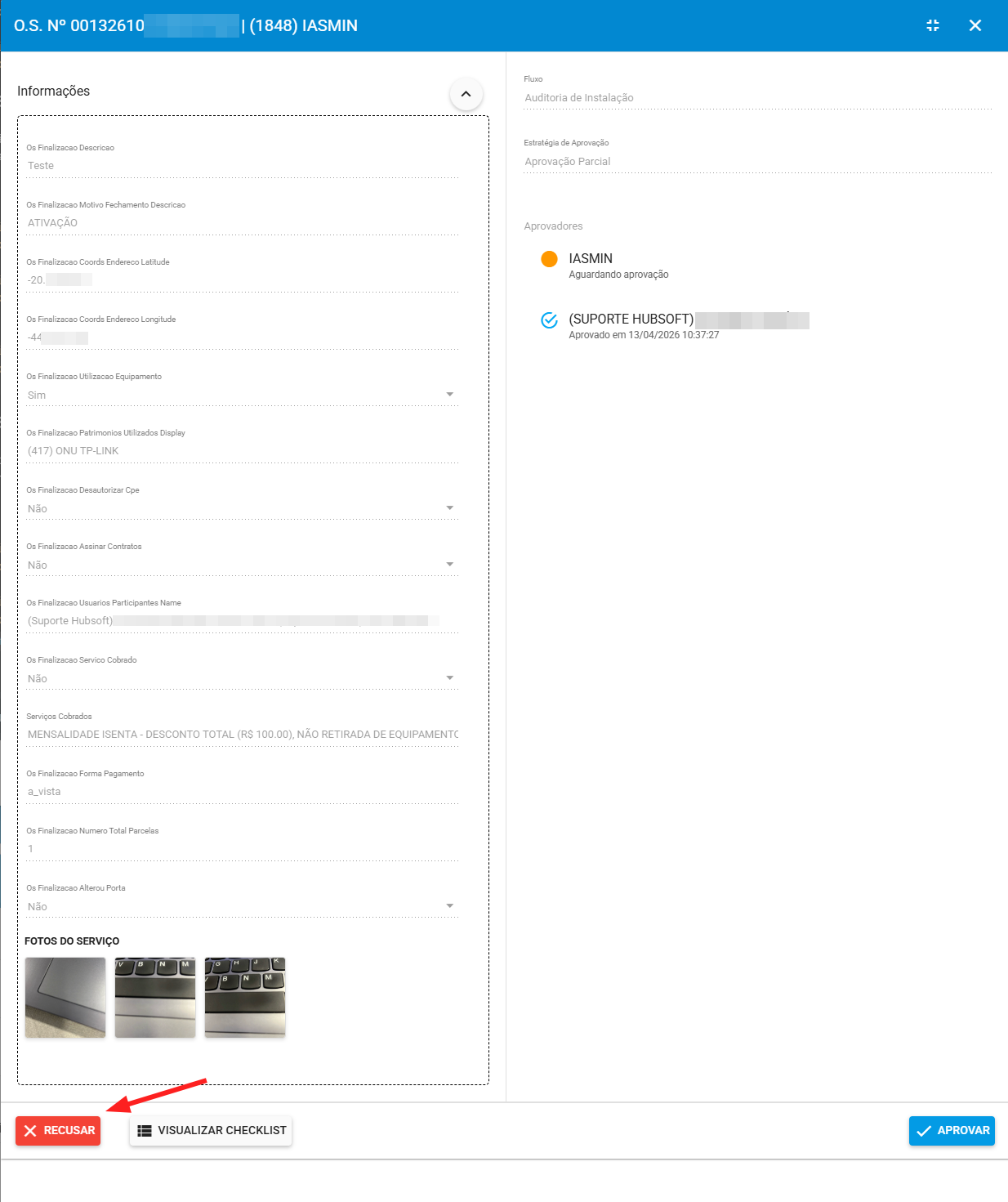 imagem_que_mostra_menu_ordens_de_servico_aprovar_informacoes_da_ordem_de_servico_rejeitar