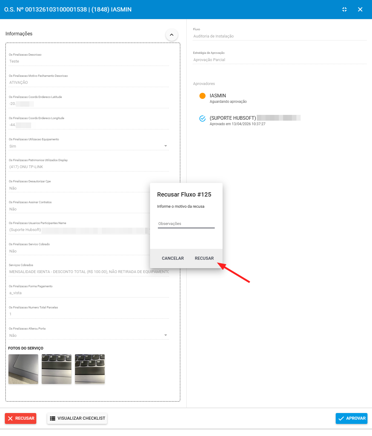 imagem_que_mostra_menu_ordens_de_servico_aprovar_informacoes_da_ordem_de_servico_rejeitar_observacoes