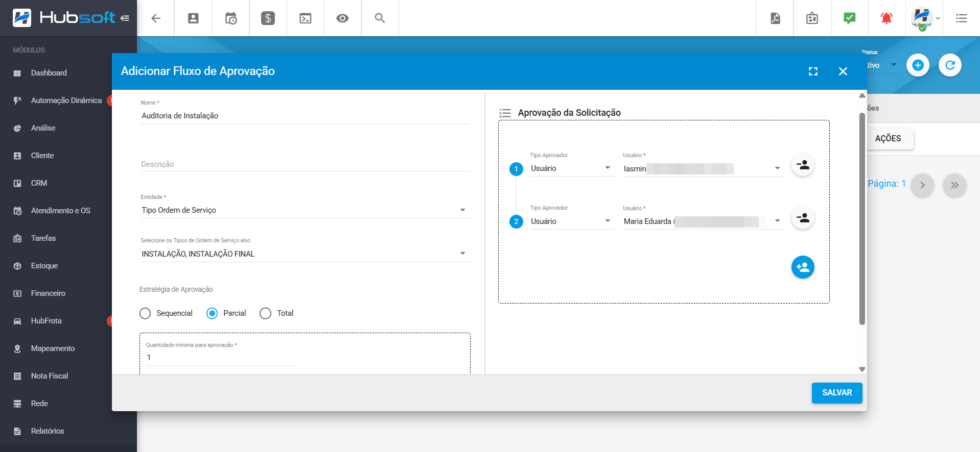 imagem_que_mostra_menu_configuracao_geral_fluxo_de_aprovacao_adicionar_preenchimento_de_dados