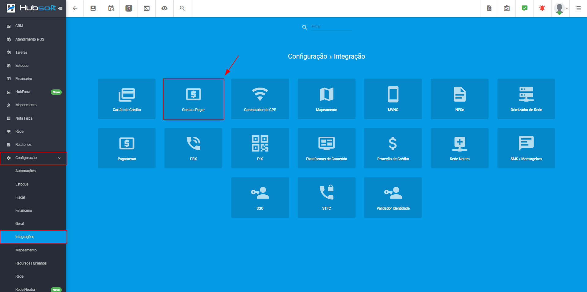 imagem_que_mostra_como_visualizar_modulo_integracao_conta_pagar