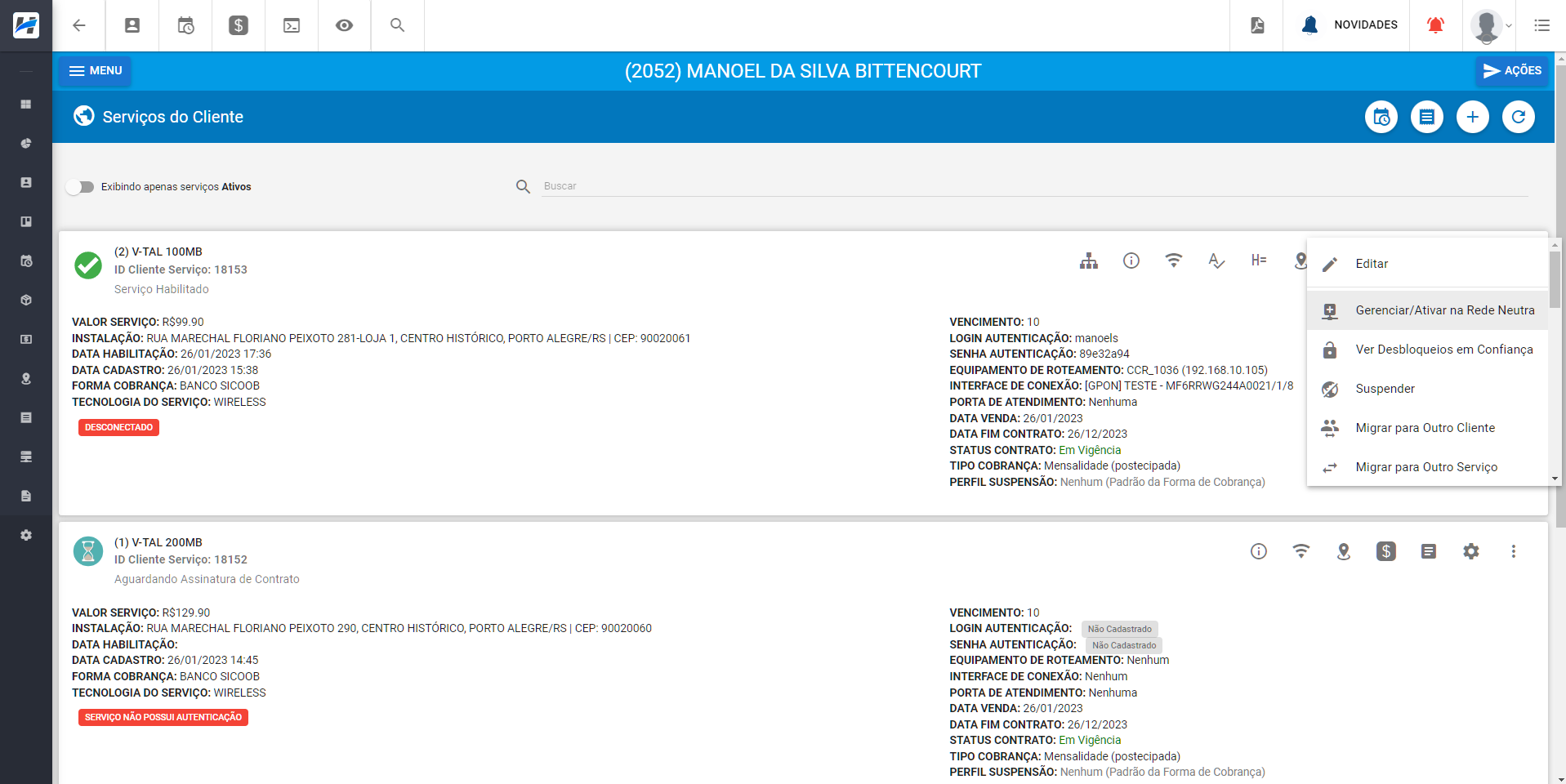 Ilustra_painel_de_servicos_do_cliente_destacando_opcao_de_gerenciar_ativar_rede_neutra