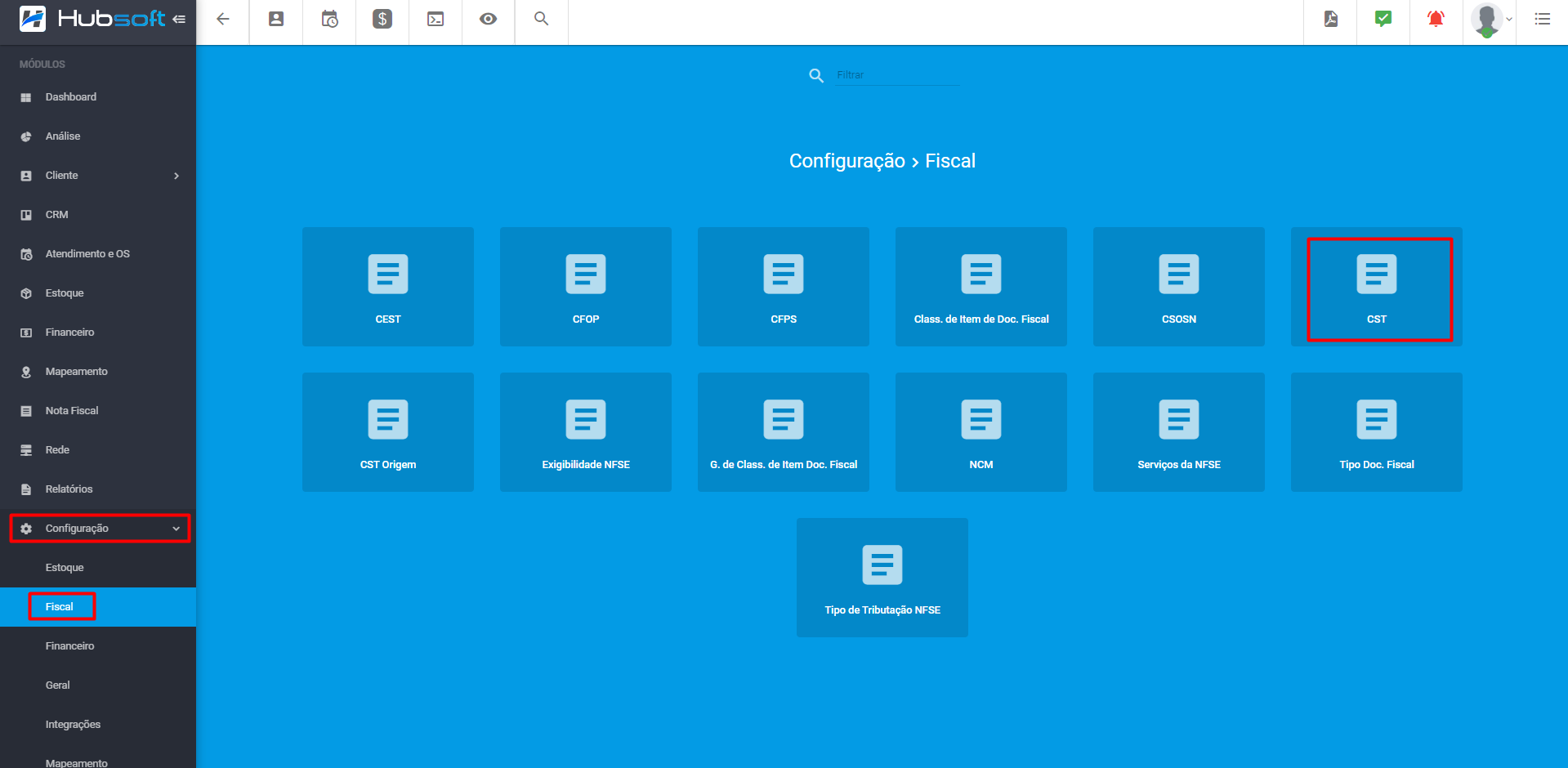 Ilustra_o_painel_de_configuracao_fiscal_destacando_o_modulo_CST