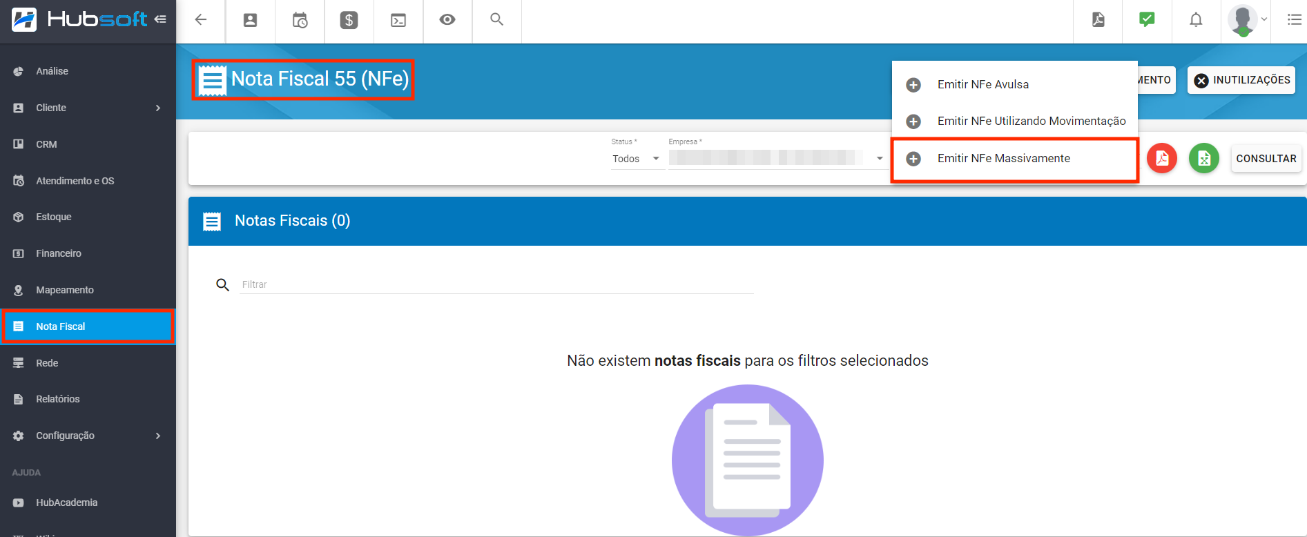 imagem_que_mostra_menu_nota_fiscal_nota_55_emitir_massivamente