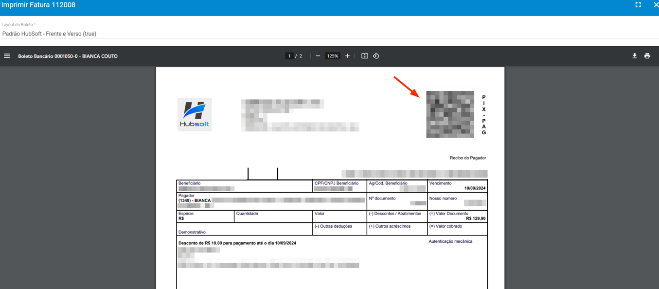 imagem_que_mostra_dados_pix_dentro_de_uma_fatura_impressa_qrcode_qr_code
