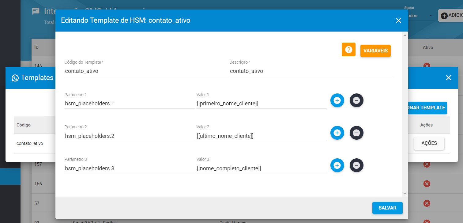 imagem_que_mostra_menu_sistema_integracoes_sms_mensageiros_fortics_adicionar_template_hsm