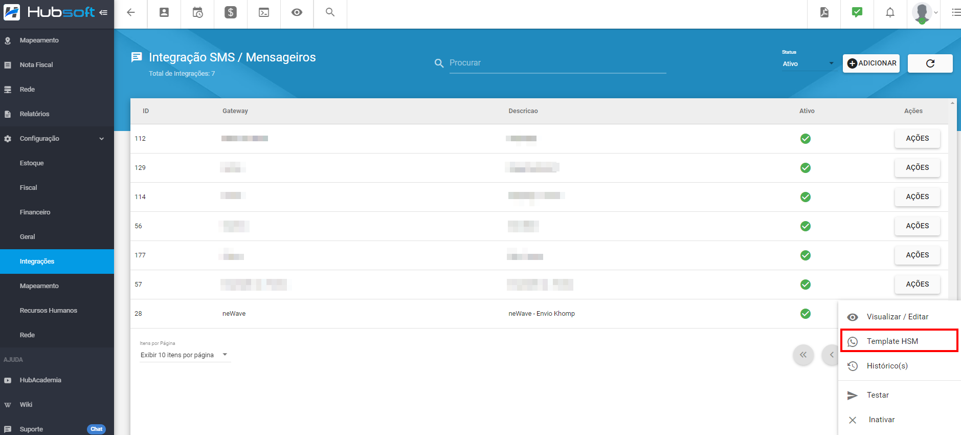 imagem_que_mostra_menu_sistema_integracoes_sms_mensageiros_newave_adicionar_template_hsm
