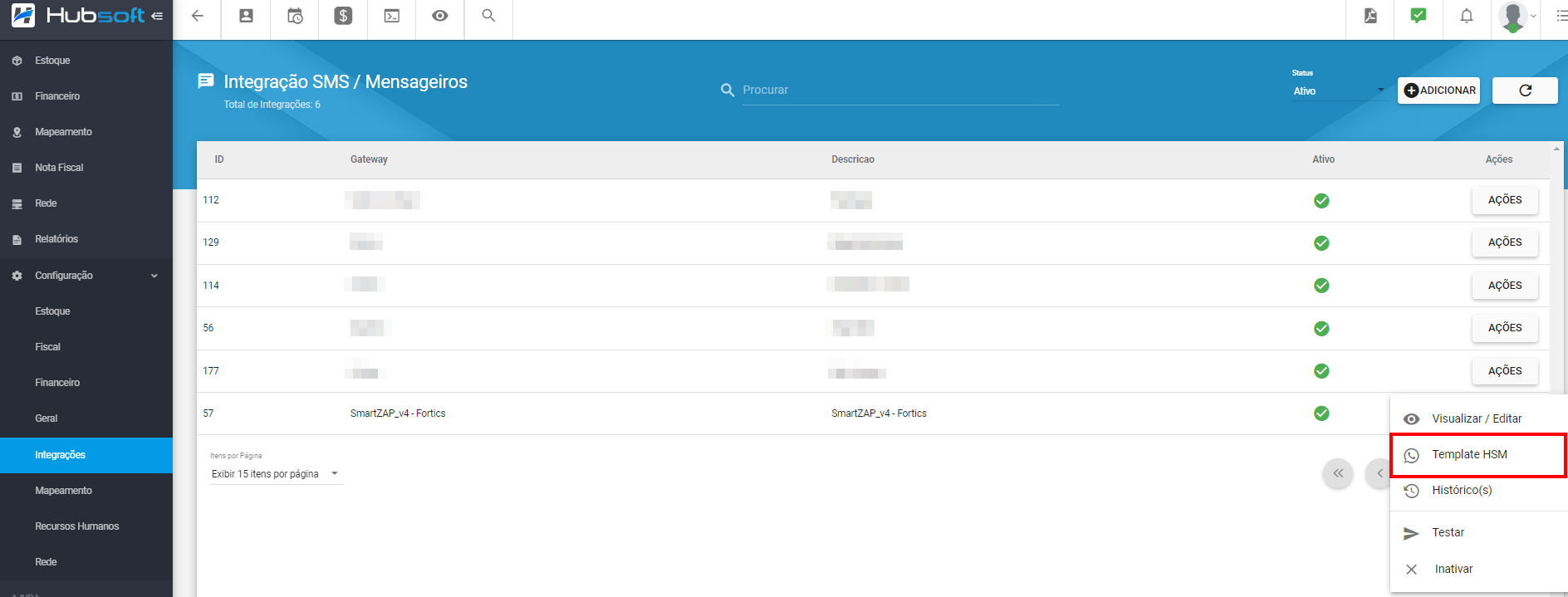 imagem_que_mostra_menu_sistema_integracoes_sms_mensageiros_fortics_adicionar_template_hsm