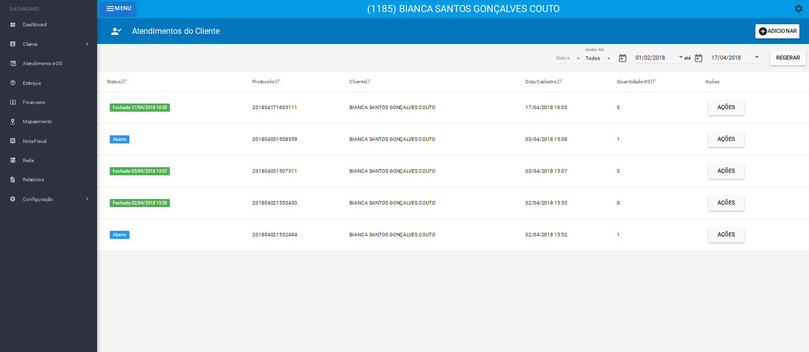 Atendimento CLIENTE Wiki HubSoft