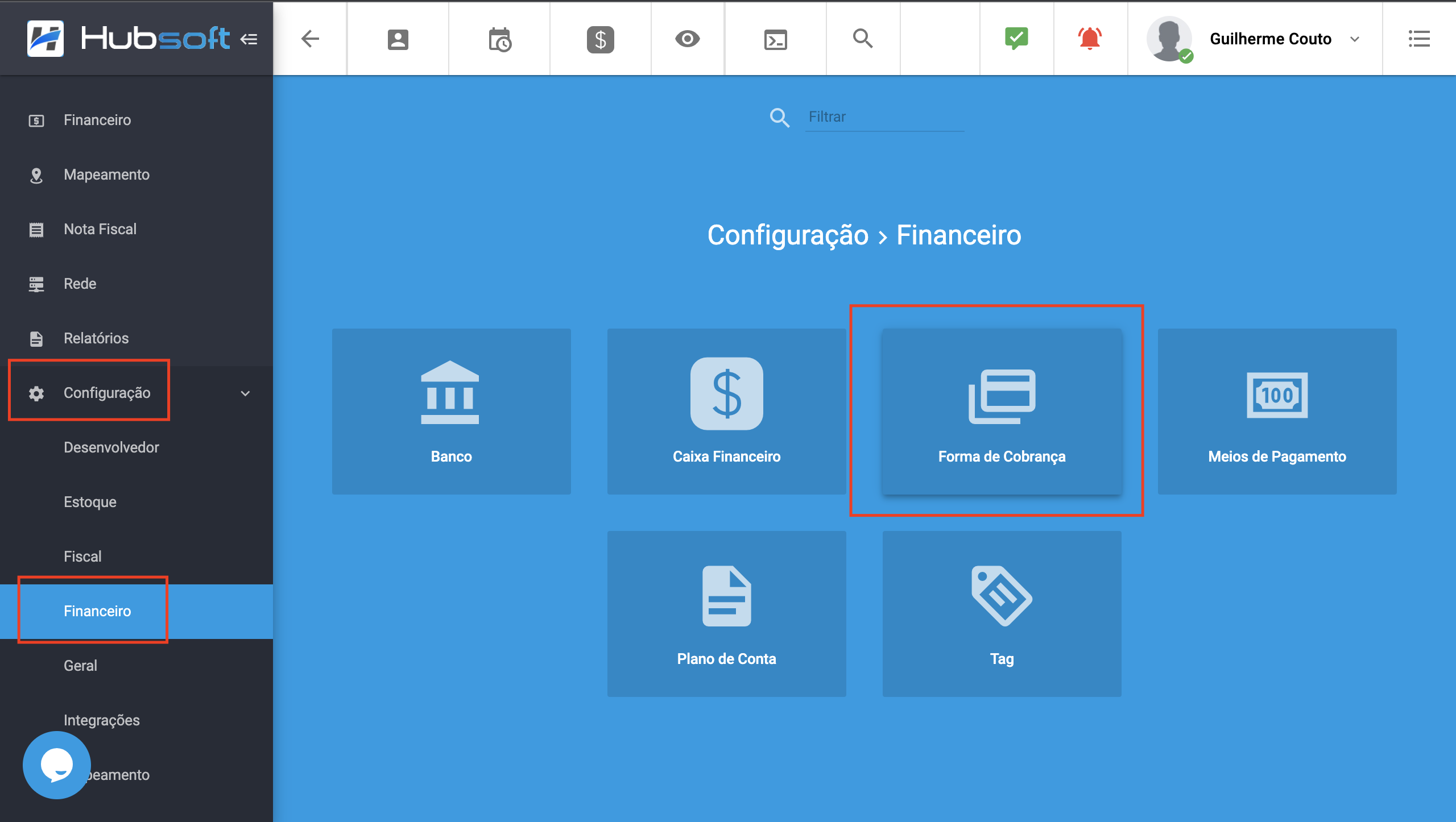 imagem_que_mostra_menu_configuracao_financeiro_forma_de_cobranca