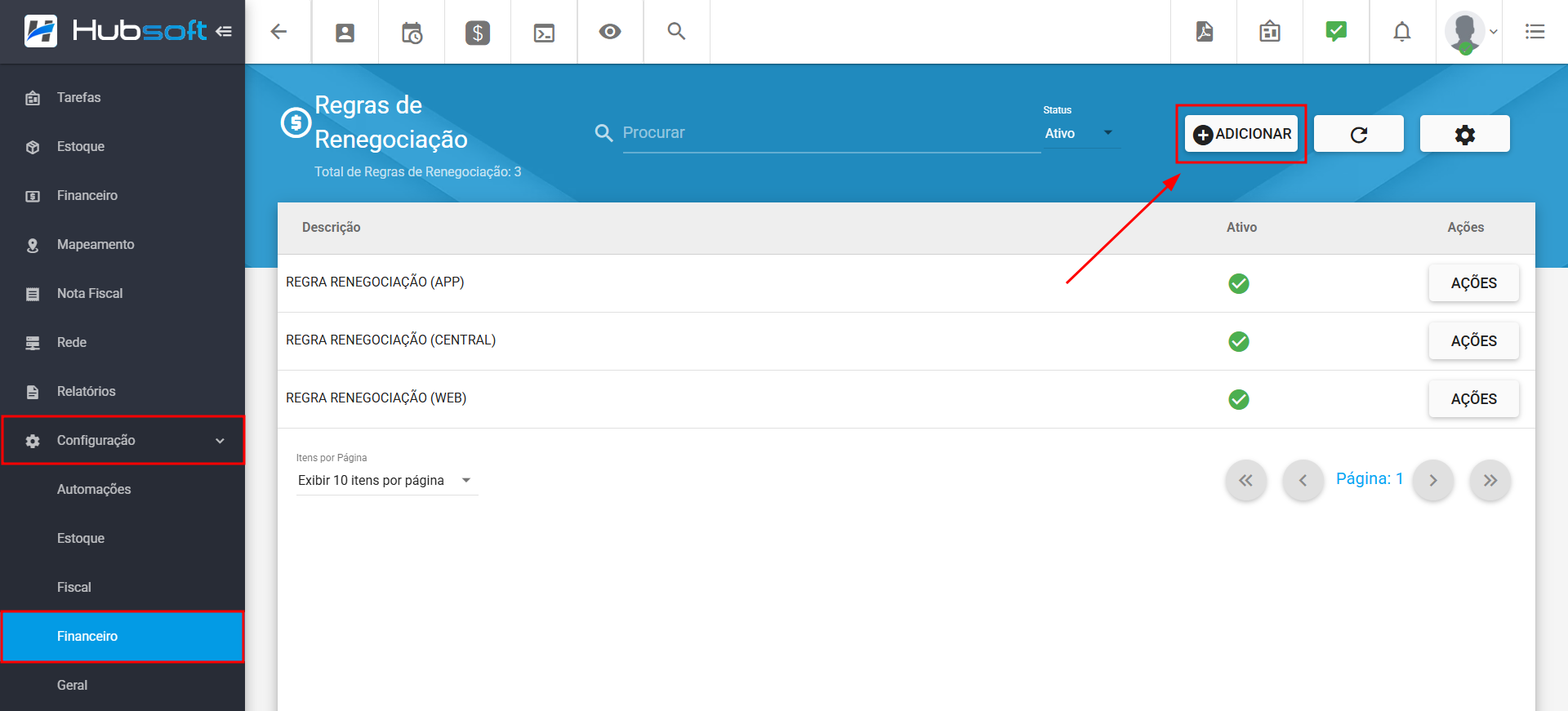 imagem_que_mostra_menu_lateral_configuracao_financeiro_regras_de_renegociacao_adicionar