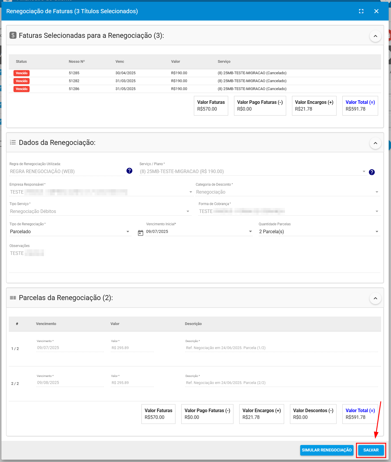 imagem_que_mostra_menu_financeiro_do_cliente_aba_faturas_renegociar_preencher_dados_salvar