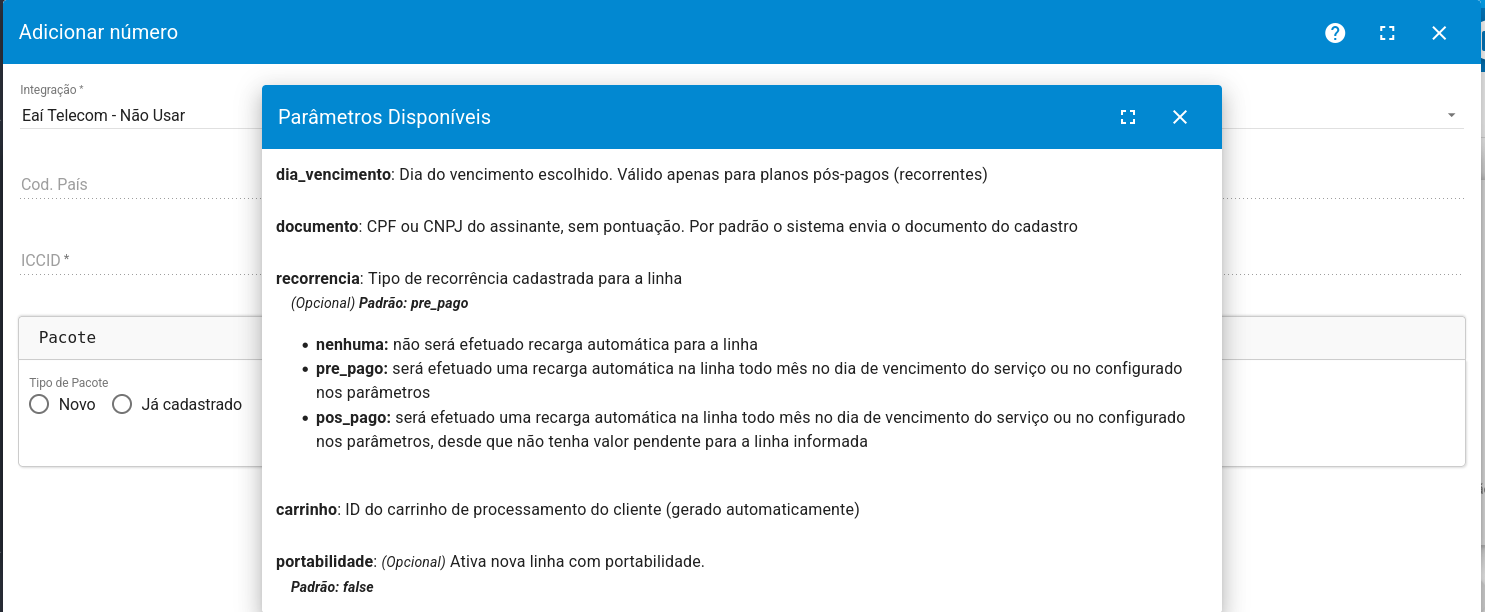 imagem_que_mostra_menu_servicos_do_cliente_adicionar_numero_mvno_eai_telecom_parametros_disponiveis