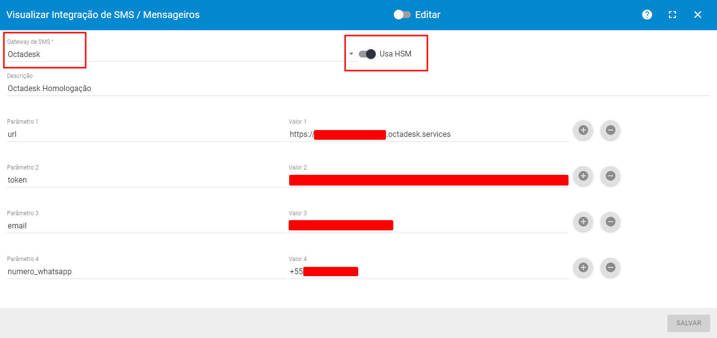 imagem_que_mostra_modulo_configuracao_integracao_sms_mensageiros_adicionar_gateway_sms_dados_integracao_octadesk