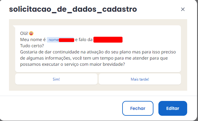 imagem_que_mostra_modelo_de_mensagem_que_possui_variavel_na_plataforma_octadesk