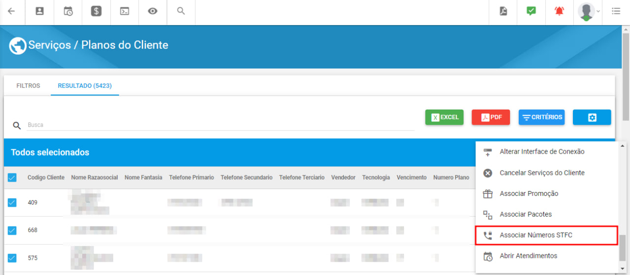 imagem_que_mostra_o_menu_de_associar_numeros_stfc_no_relatorio_de_serviços_do_cliente