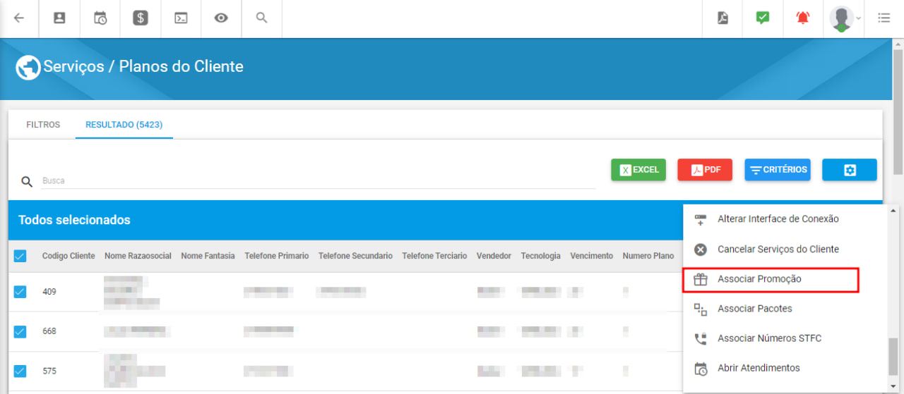 imagem_que_mostra_o_menu_de_associar_promocao_no_relatorio_de_serviços_do_cliente