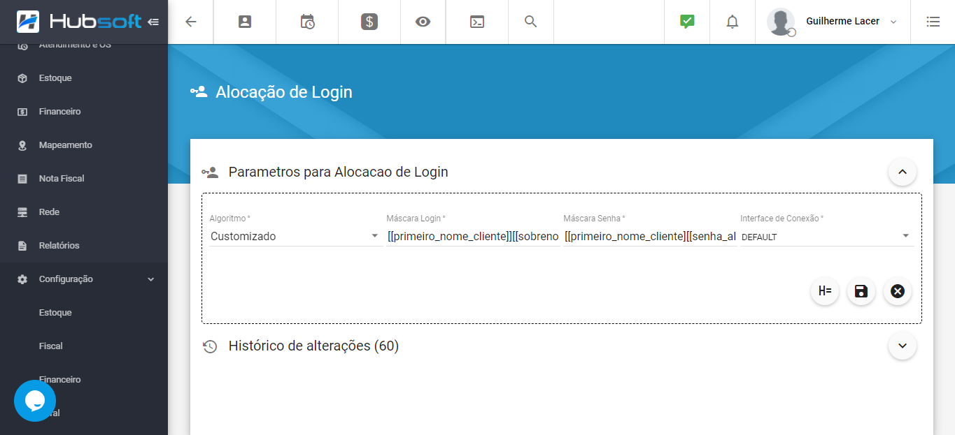 Tela de Automação de Login