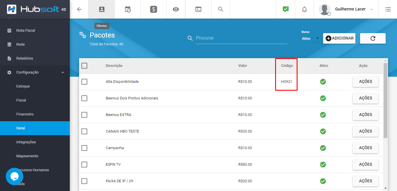 Código API