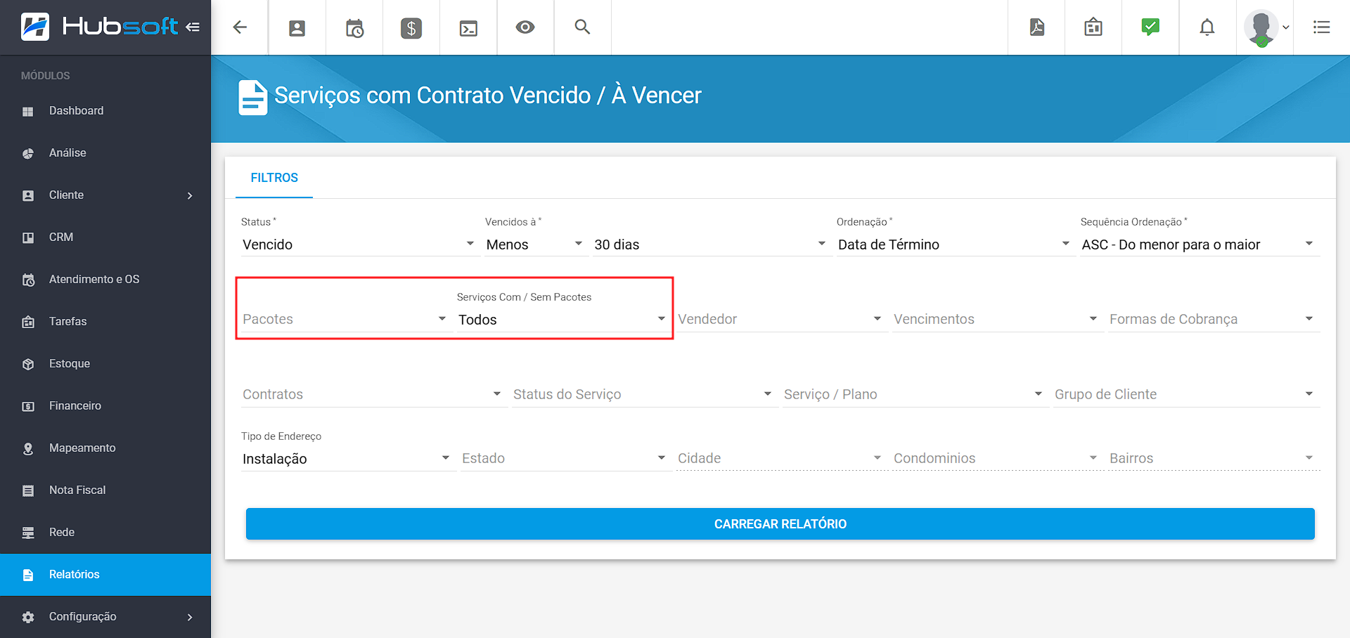 imagem_que_mostra_relatorio_contratos_vencido_avencer_filtro_pacotes