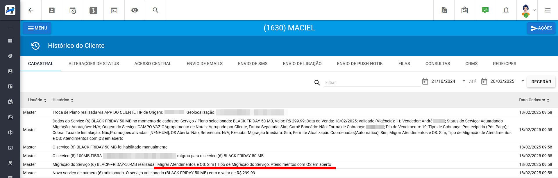 imagem_que_mostra_menu_historico_do_cliente_destacanto_a_migracao_de_servico_com_atendimentos_com_os_aberta_migrados