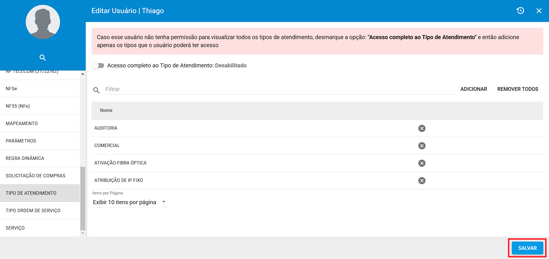 imagem_que_mostra_painel_configuracoes_usuario_tipo_atendimento_salvar