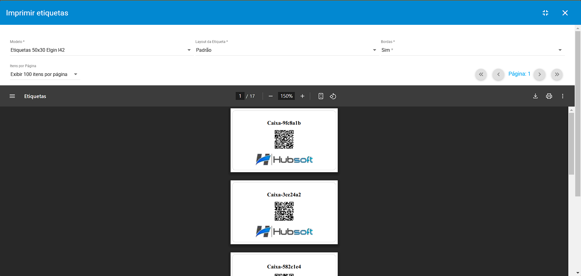 imagem_que_mostra_menu_lateral_mapeamento_projeto_resumo_impressao_massiva_cto_etiquetas