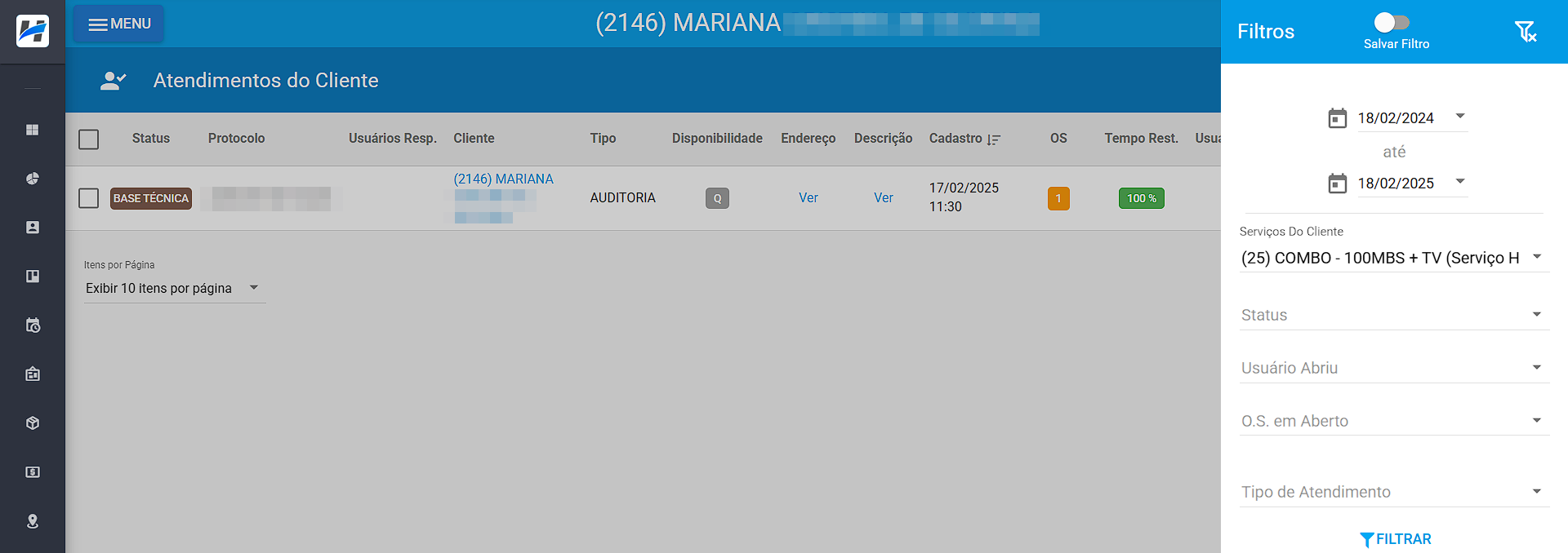 imagem_que_mostra_menu_atendimentos_do_cliente_filtrando_pelo_novo_servico_(25)_COMBO_-_100MBS_+_TV_com_atendimentos