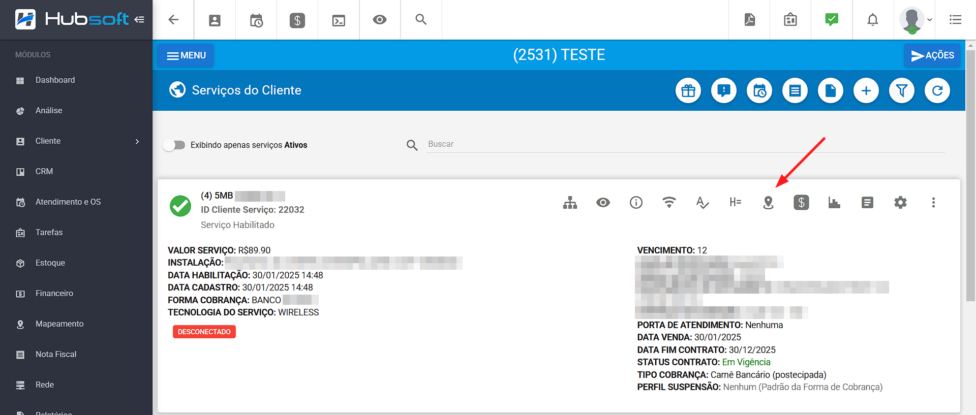 imagem_que_mostra_menu_servicos_do_cliente_destacando_opcao_ver_mapa