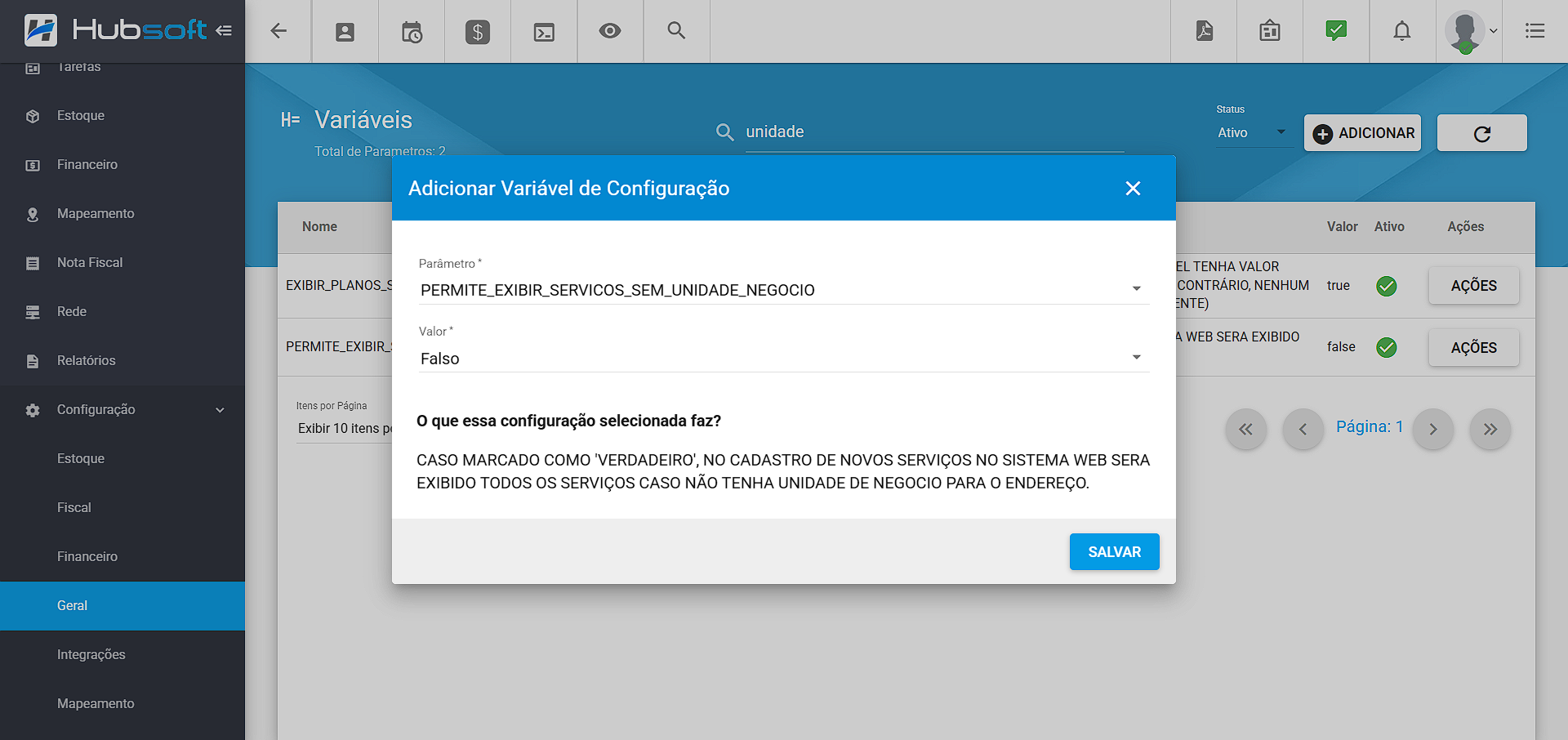 imagem_que_mostra_configuracao_variavel_permite_exibir_servicos_sem_unidade_negocio_web
