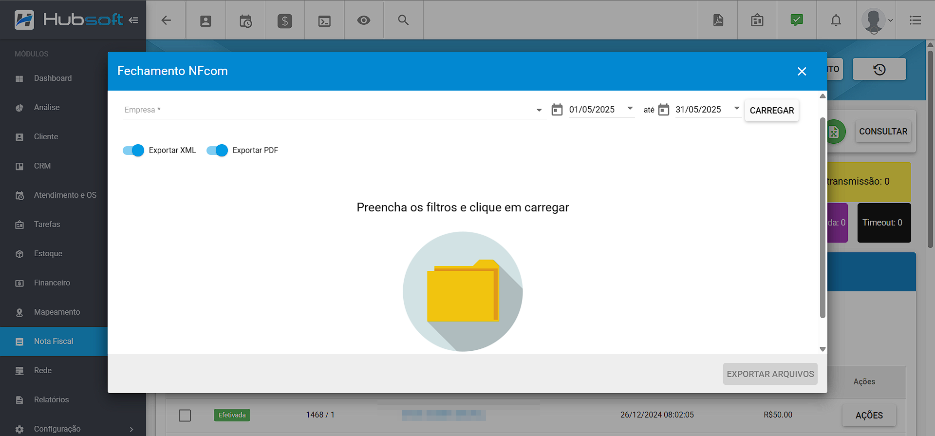 imagem_que_mostra_opcao_exportacao_e_fechamento_nfcom