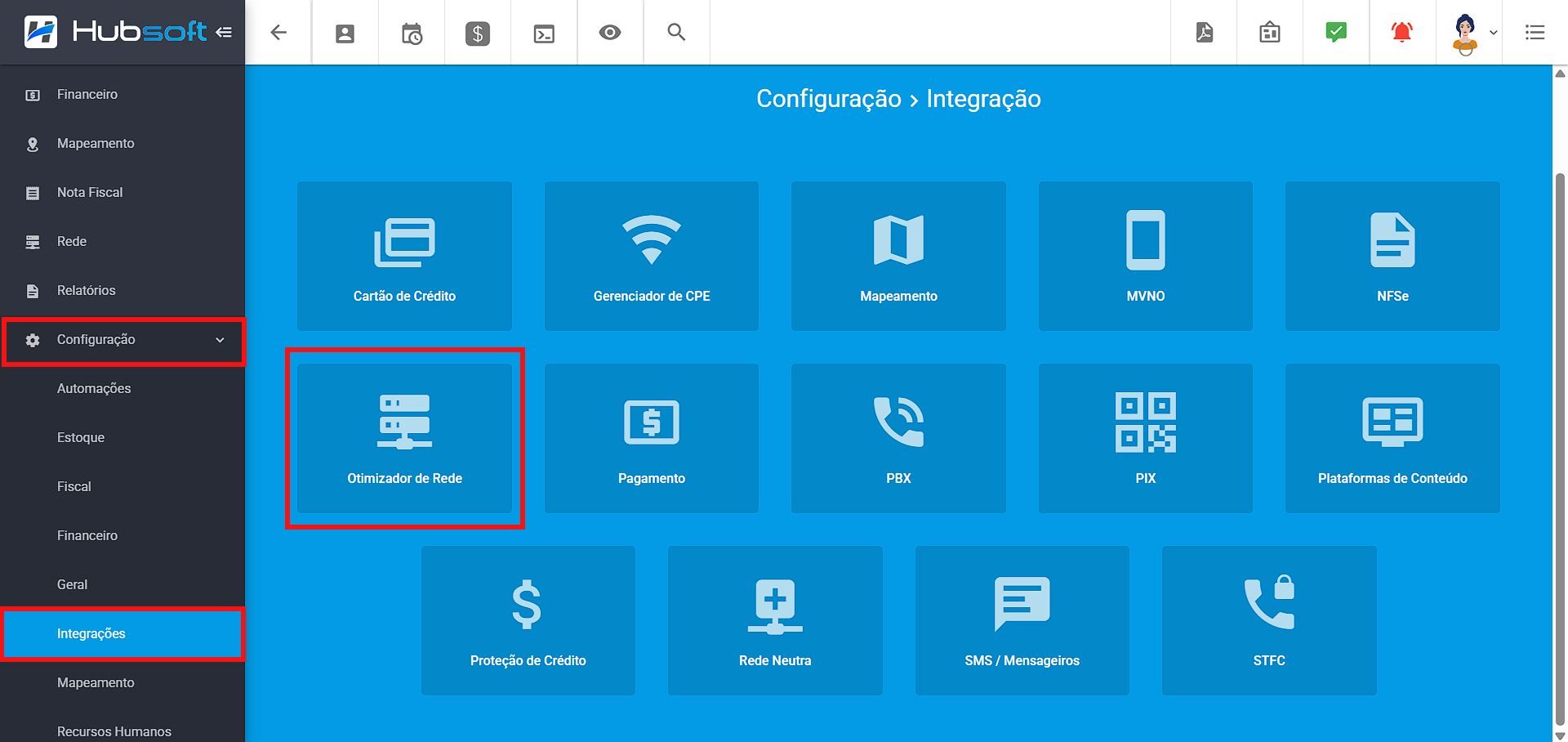 imagem_que_mostra_configuracao_integracao_otimizador_de_red