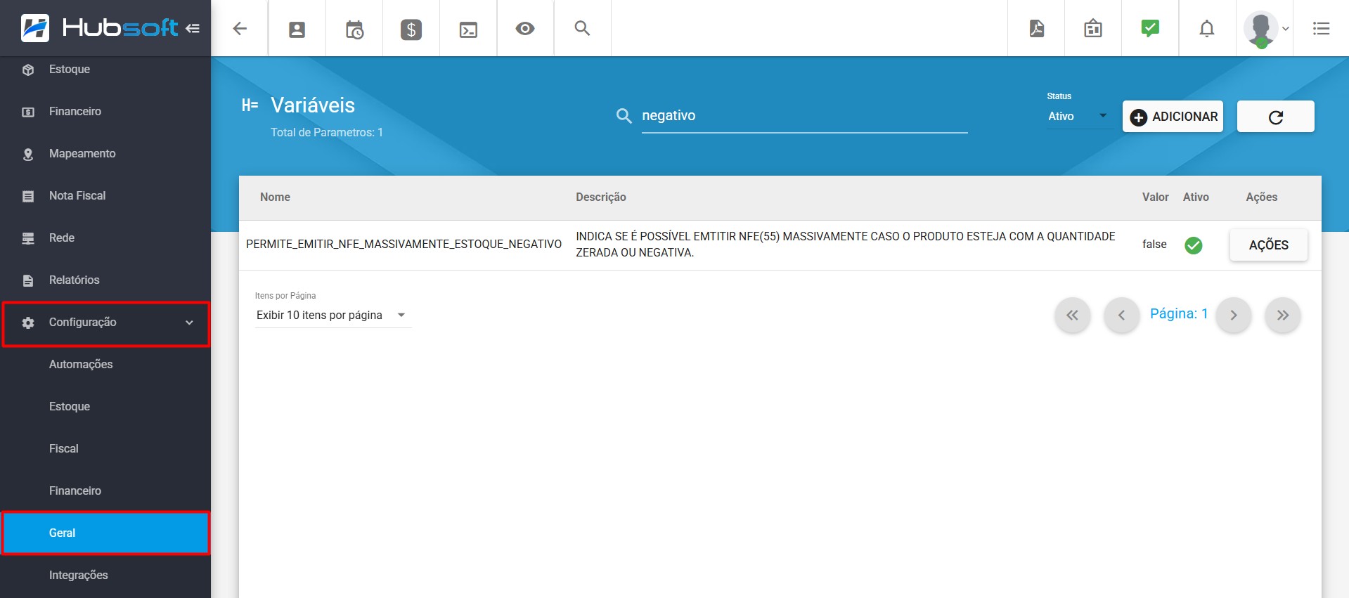 imagem_que_mostra_configuracao_variavel_permite_emitir_nfe_massivamente_estoque_negativo