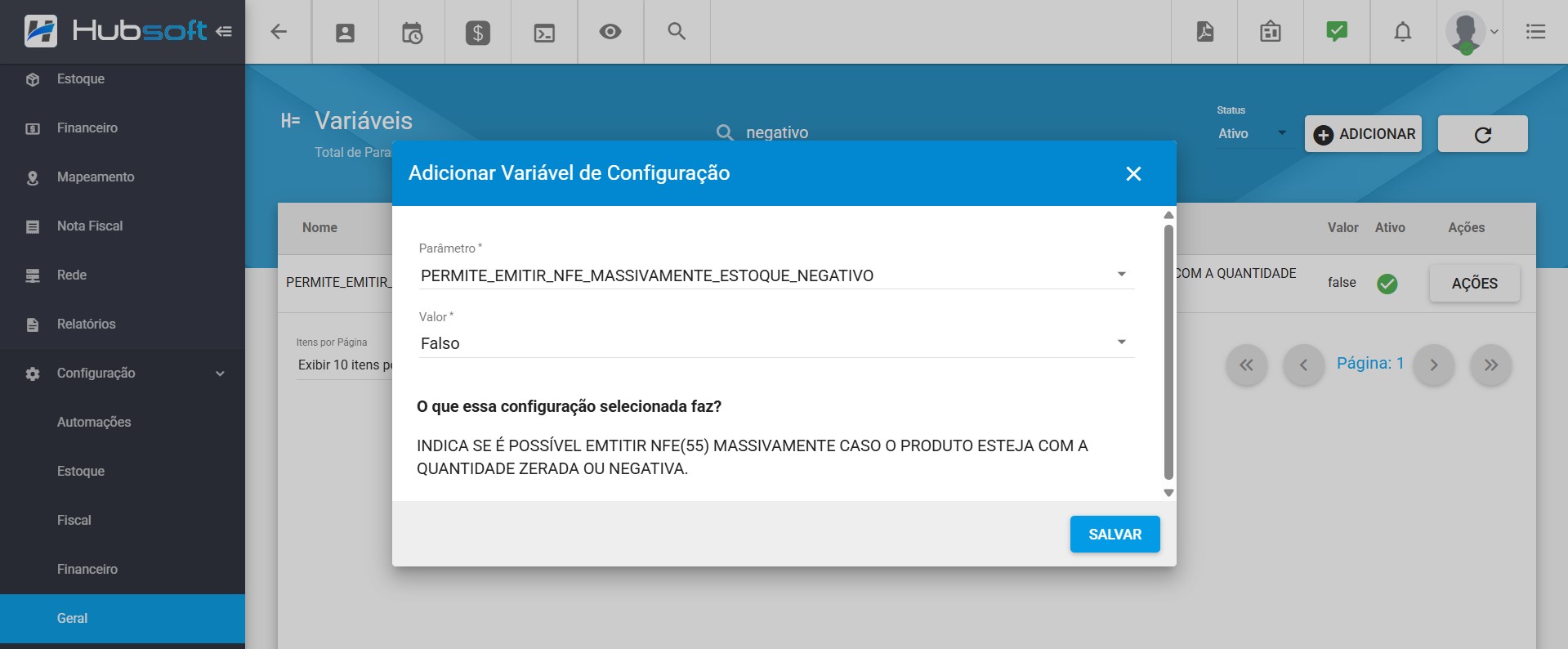 imagem_que_mostra_configuracao_variavel_permite_emitir_nfe_massivamente_estoque_negativo
