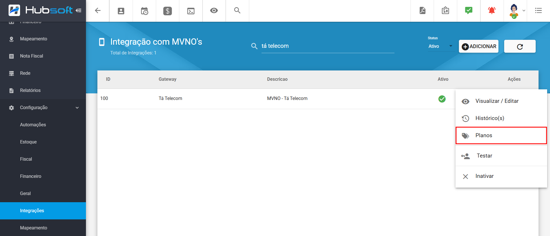 Imagem_mostrando_a_integração_MVNO_com_a_tá_telecom_cadastrada_acoes_planos