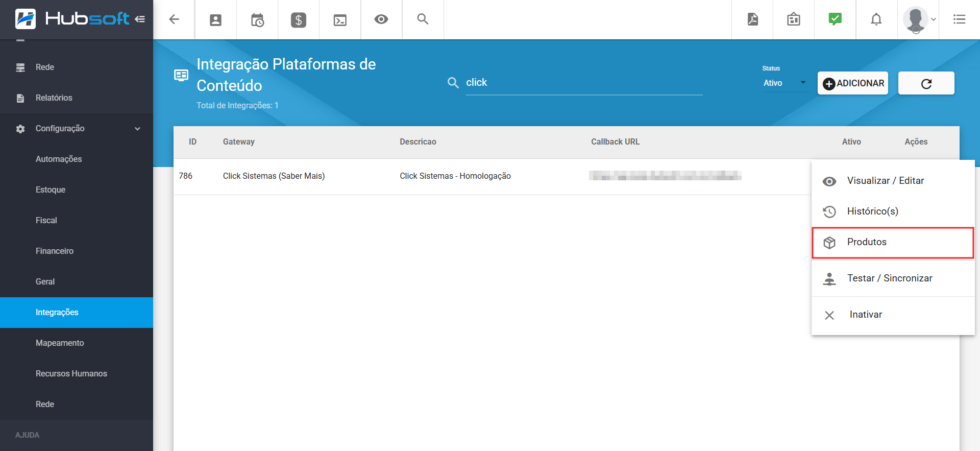 menu_configuracao_geral_integracoes_plataforma_de_conteudo_acoes_produtos