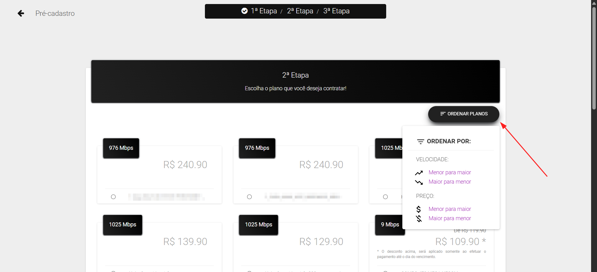 imagem_que_mostra_filtro_para_ordenar_listagem_de_servicos_por_valor_ou_velocidade_central_do_assinante