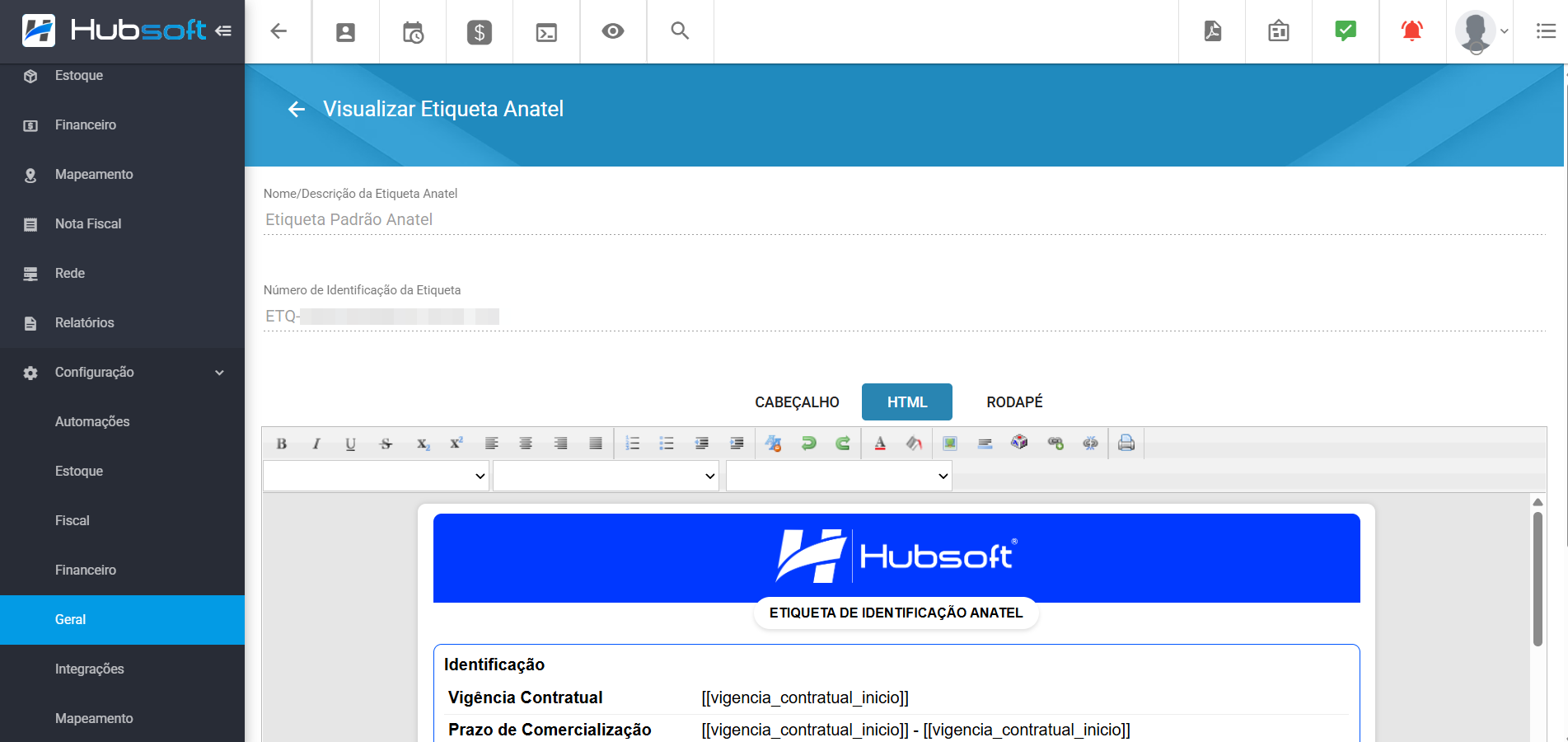 menu_lateral_configuracao_geral_etiqueta_anatel_dados_preenchidos
