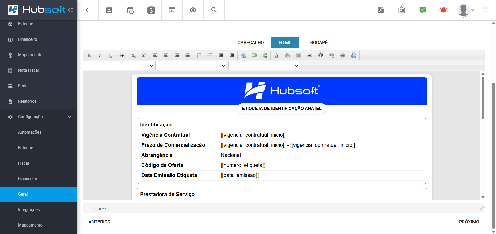 menu_lateral_configuracao_geral_etiqueta_anatel_adicionando