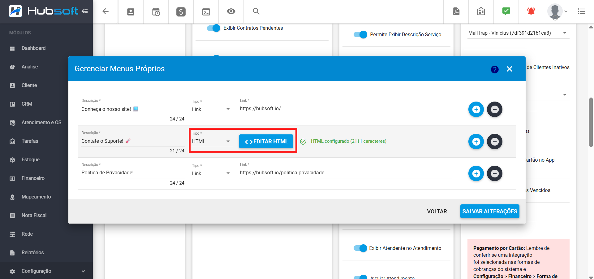 menu_lateral_configuracao_geral_app_cliente_aba_configurcao_menus_proprios
