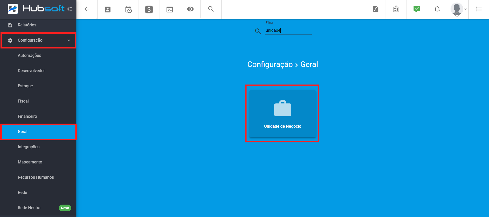 imagem_que_mostra_opcao_configuracao_geral_unidade_de_negocio