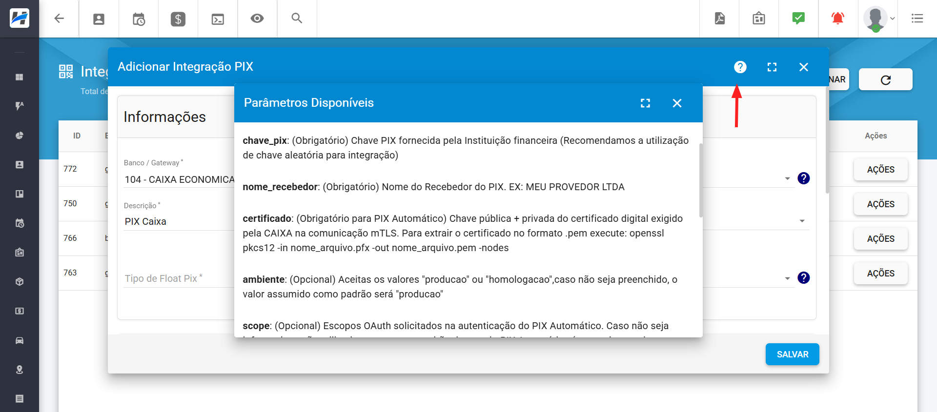 imagem_que_lista_parametros_disponiveis_integracao_pix_caixa
